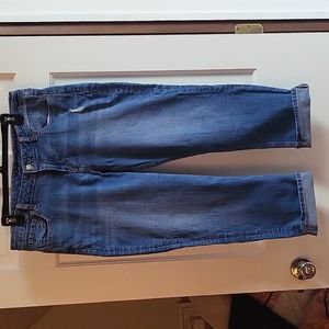 Distressed Cropped Jeans - Apt.9 Size 12